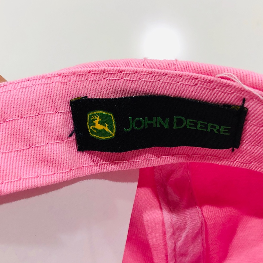 Vintage John Deere Hat Pink Baseball Cap NWT - Picture 7 of 8